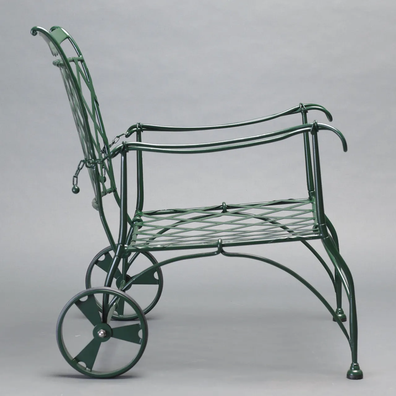 Officina Ciani Outdoor Armchairs<Florio Green Iron Outdoor Armchair