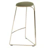 Enrico Girotti Bar Stools<FLOW SCULPTURAL GOLD AND GREEN HI STOOL