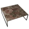 Instabilelab Coffee Tables<Flower Metal And Fiberglass Square Coffee Table