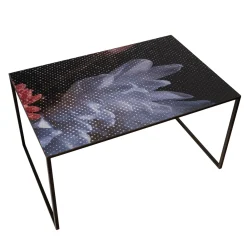 Instabilelab Coffee Tables<Flowers Metal And Fiberglass Rectangular Coffee Table