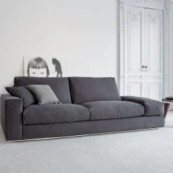 Vibieffe Sofas<Fly Dark Grey Reclining Textile Sofa