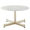Braid Outdoor Bistro Tables<Fly Round White ceramic top & Champagne base coffe Table by Braid Design Lab