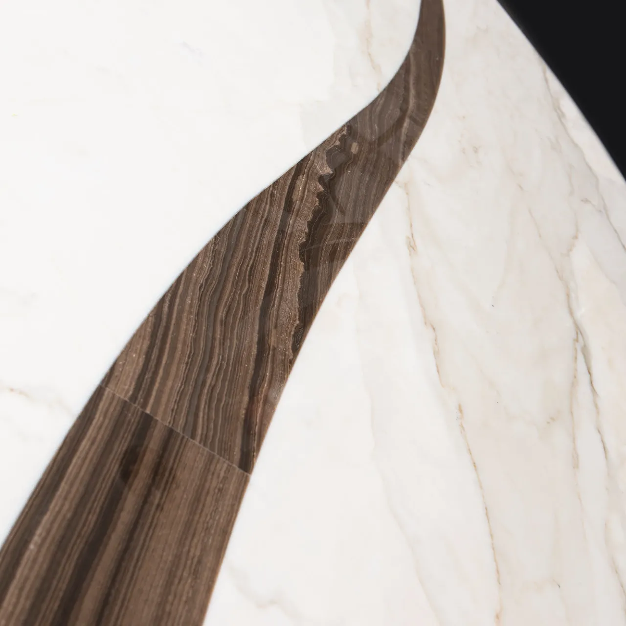 VGnewtrend Dining Tables<Foglia Table with Carrara Marble Top