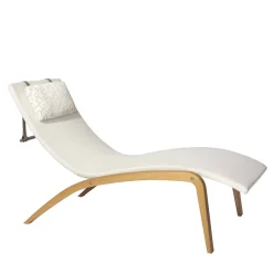Visionnaire Outdoor Chaises & Daybeds<Foil off white fabric with cushion Outdoor Chaise Lounge
