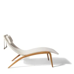 Visionnaire Outdoor Chaises & Daybeds<Foil off white fabric with cushion Outdoor Chaise Lounge