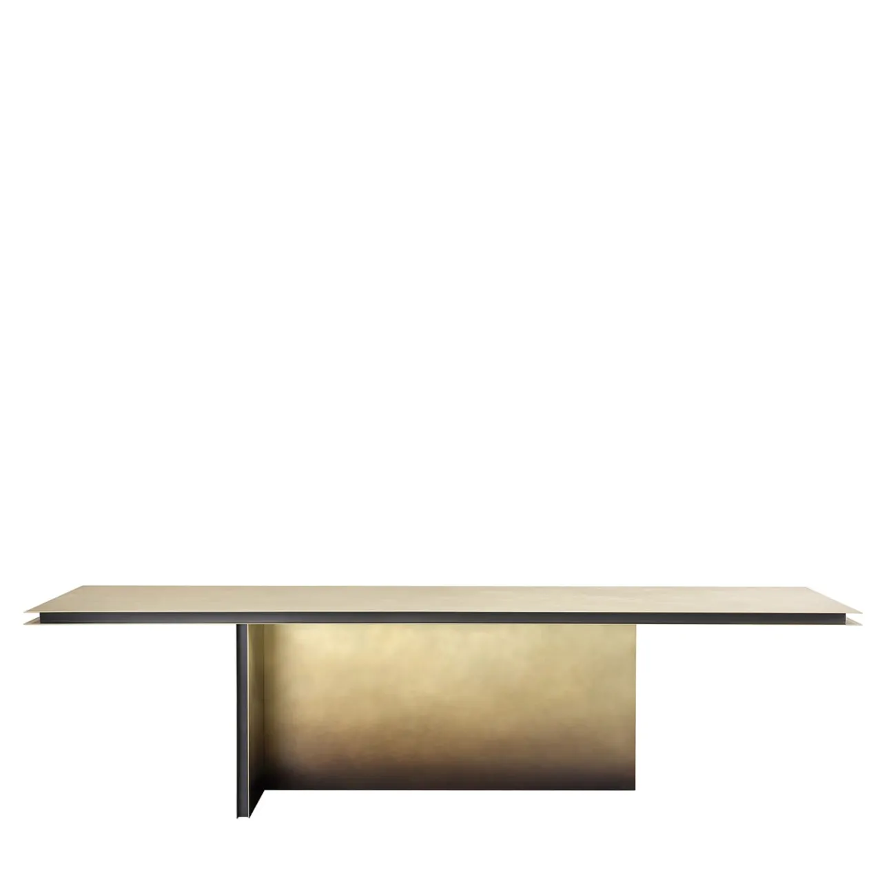 De Castelli Dining Tables<Folio Brushed Brass Dining by DRAW Studio Table