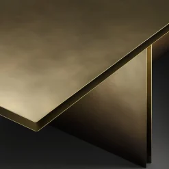 De Castelli Dining Tables<Folio Brushed Brass Dining by DRAW Studio Table