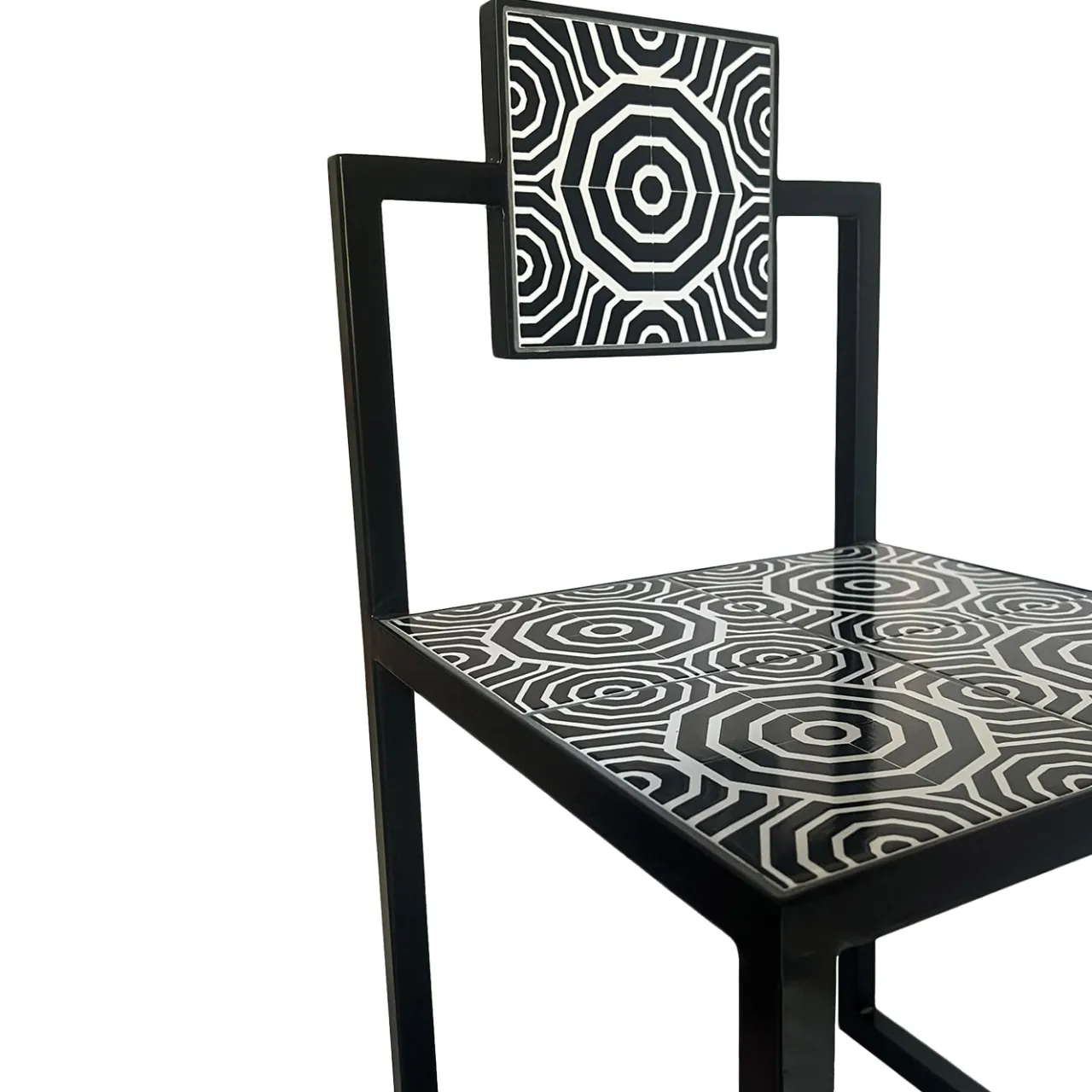 Francesco Della Femina Outdoor Chairs & Stools<Fontelina Black & White Tiles Outdoor Chair