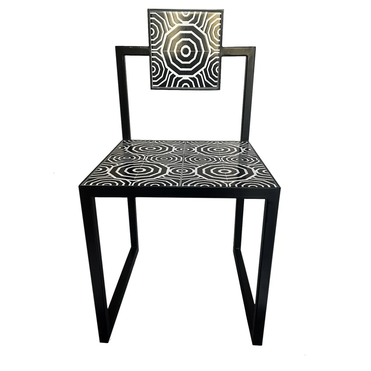 Francesco Della Femina Outdoor Chairs & Stools<Fontelina Black & White Tiles Outdoor Chair