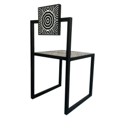 Francesco Della Femina Outdoor Chairs & Stools<Fontelina Black & White Tiles Outdoor Chair