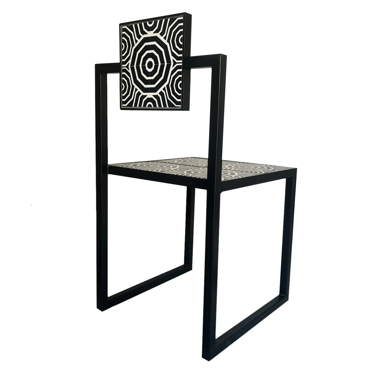 Francesco Della Femina Outdoor Chairs & Stools<Fontelina Black & White Tiles Outdoor Chair