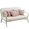 Officina Ciani Outdoor Sofas & Benches<Forest Green and White Sofa by in Stainless Steel