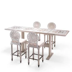 Fratelli Boffi Consoles<Four Quatrefoils Table by Archer Humphryes Architects