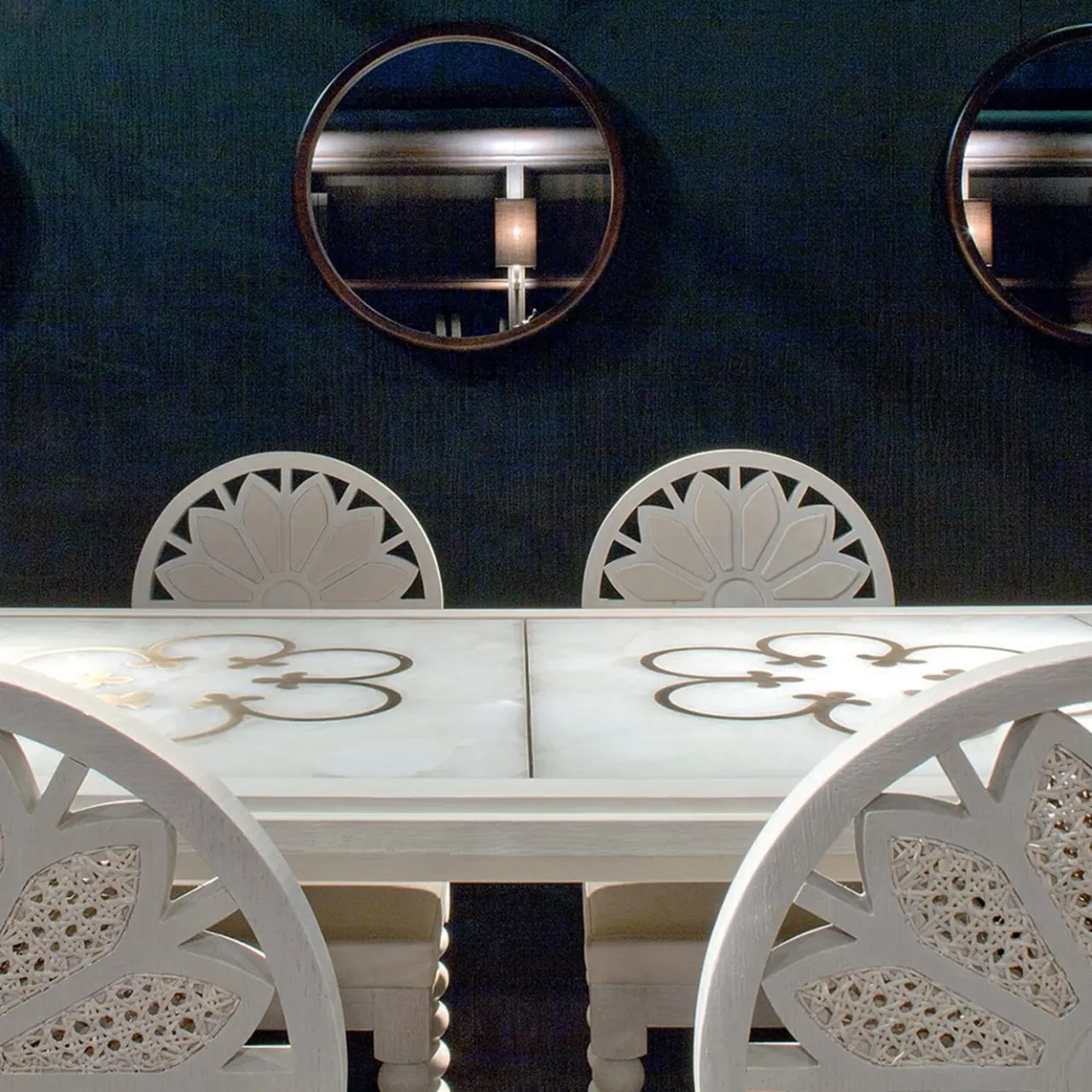 Fratelli Boffi Consoles<Four Quatrefoils Table by Archer Humphryes Architects