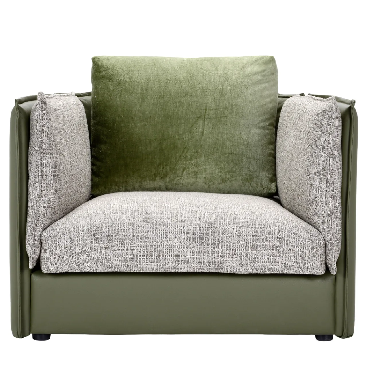 Domingo Salotti Armchairs<Foy Green Soft Armchair by Baldessari & Baldessari