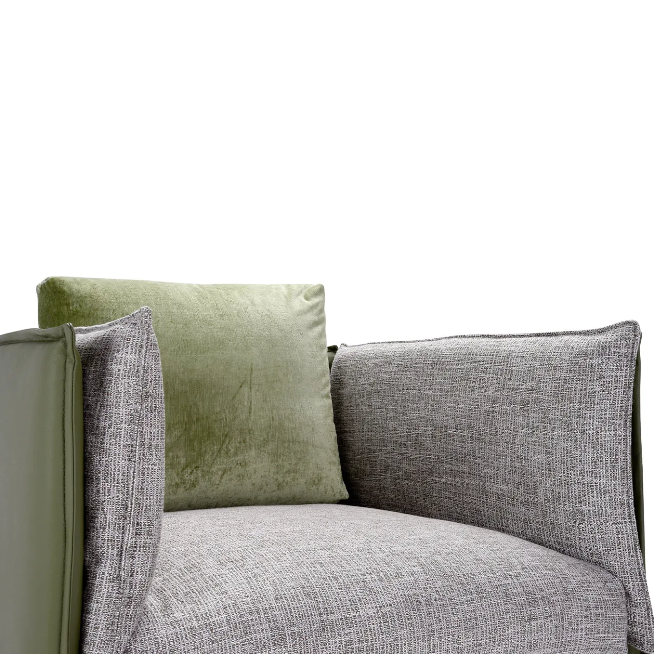 Domingo Salotti Armchairs<Foy Green Soft Armchair by Baldessari & Baldessari