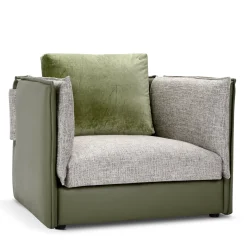 Domingo Salotti Armchairs<Foy Green Soft Armchair by Baldessari & Baldessari