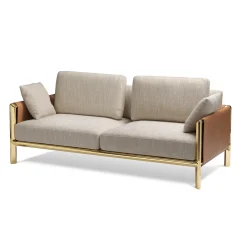 Ghidini 1961 Sofas<Frame Beige 2-Seater Sofa