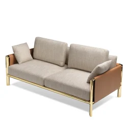 Ghidini 1961 Sofas<Frame Beige 2-Seater Sofa
