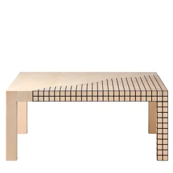 Morelato Coffee Tables<Frammento Misura Square Ash & Wenge Wood Coffee Table