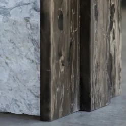 Stone Stackers Consoles<Frappuccino & White Carrara Marble Console