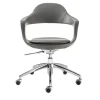 Enrico Pellizzoni Office Chairs<Frenchkiss Gray Leather Swivel Chair