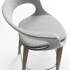 Enrico Pellizzoni Bar Stools<Frenchkiss Low-Back Counter Stool by Stefano Bigi