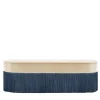 Lorenza Bozzoli Couture Benches<Fringed Beige & Blue Bench