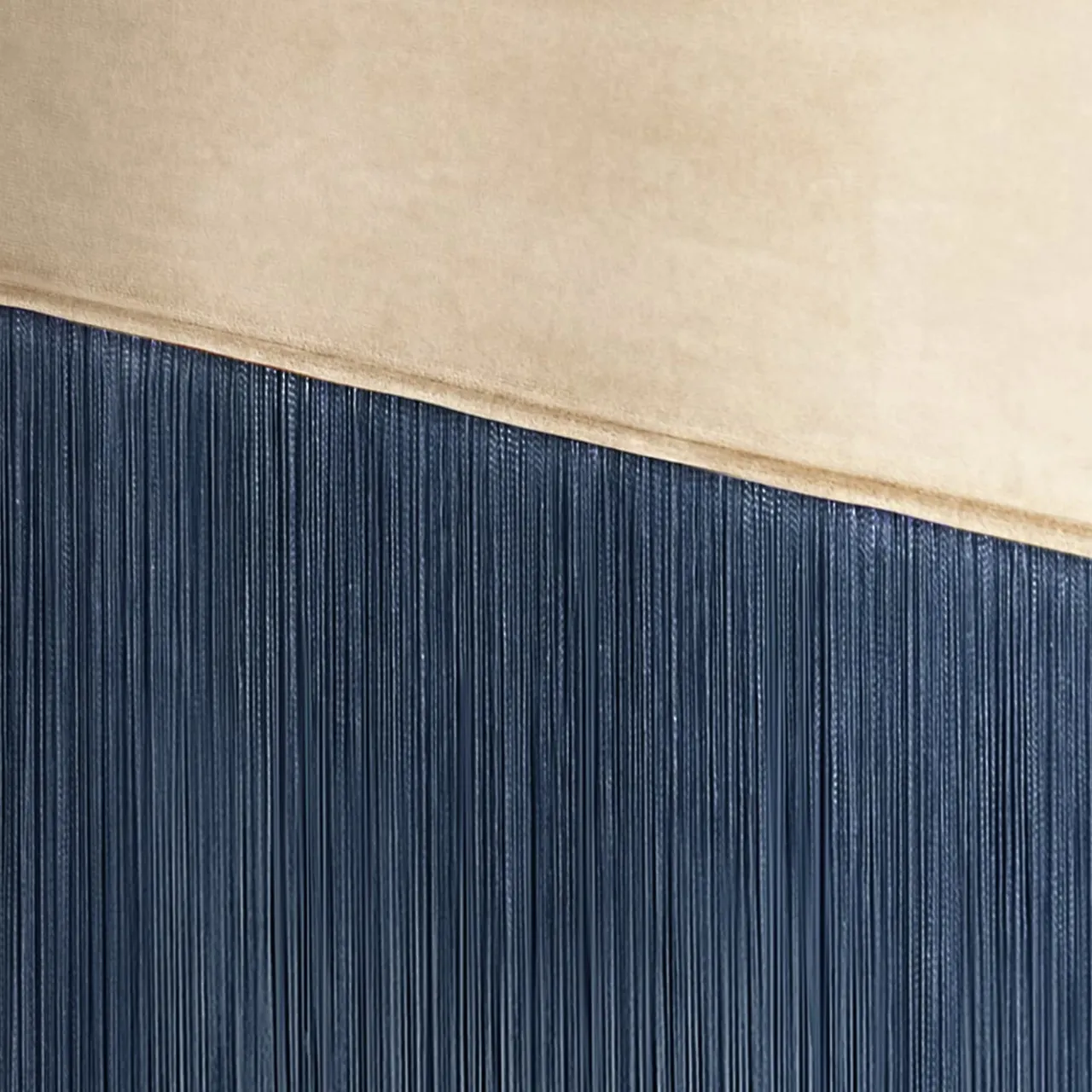 Lorenza Bozzoli Couture Benches<Fringed Beige & Blue Bench