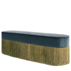 Lorenza Bozzoli Couture Benches<Fringed Blue, Golden & Green Bench