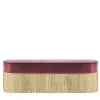 Lorenza Bozzoli Couture Benches<Fringed Burgundy & Golden Bench