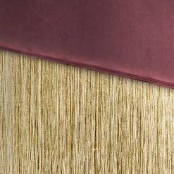 Lorenza Bozzoli Couture Benches<Fringed Burgundy & Golden Bench