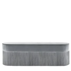 Lorenza Bozzoli Couture Benches<Fringed Gray Bench