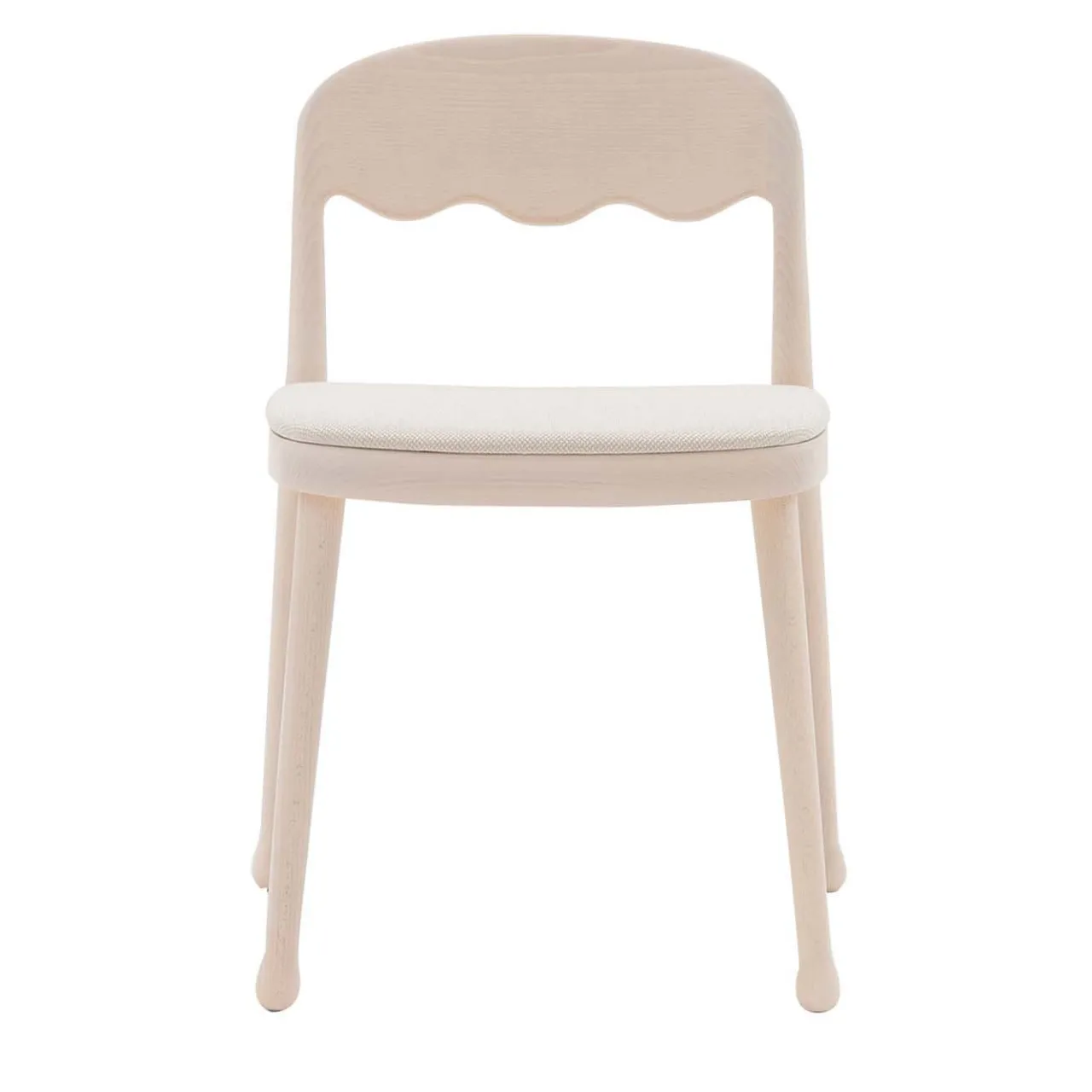 Billiani 1911 Chairs<Frisée 251 Cream White Chair by Cristina Celestino