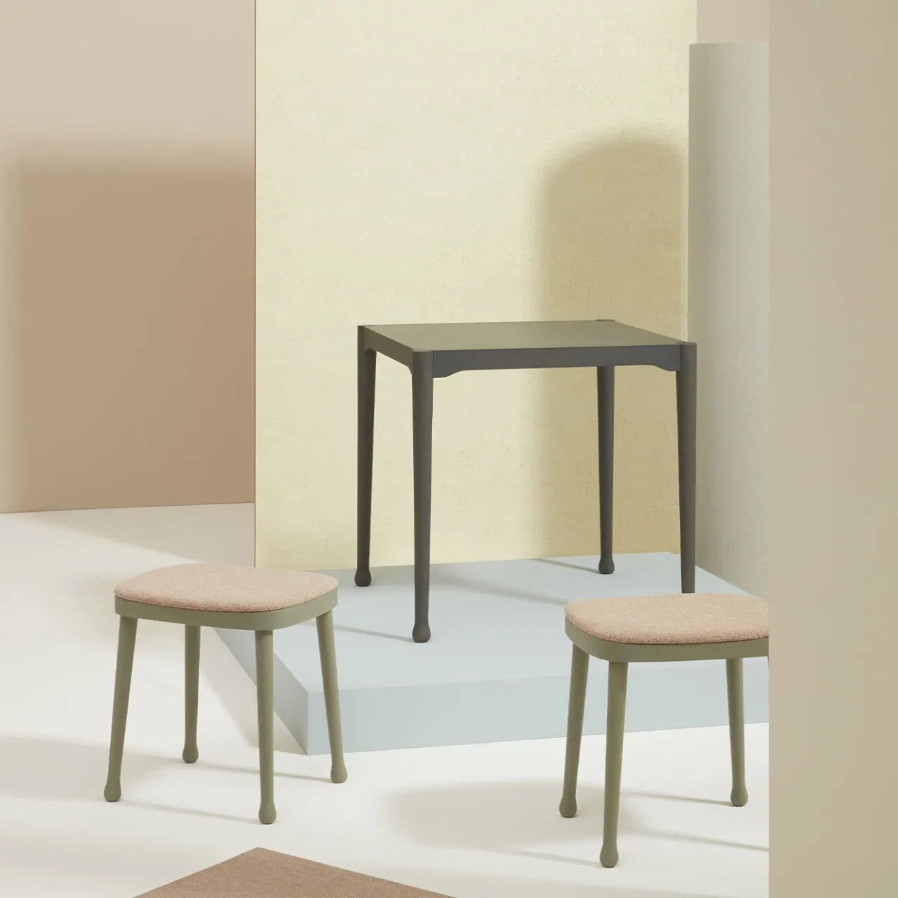 Billiani 1911 Stools<Frisée 257 Green Stool by Cristina Celestino