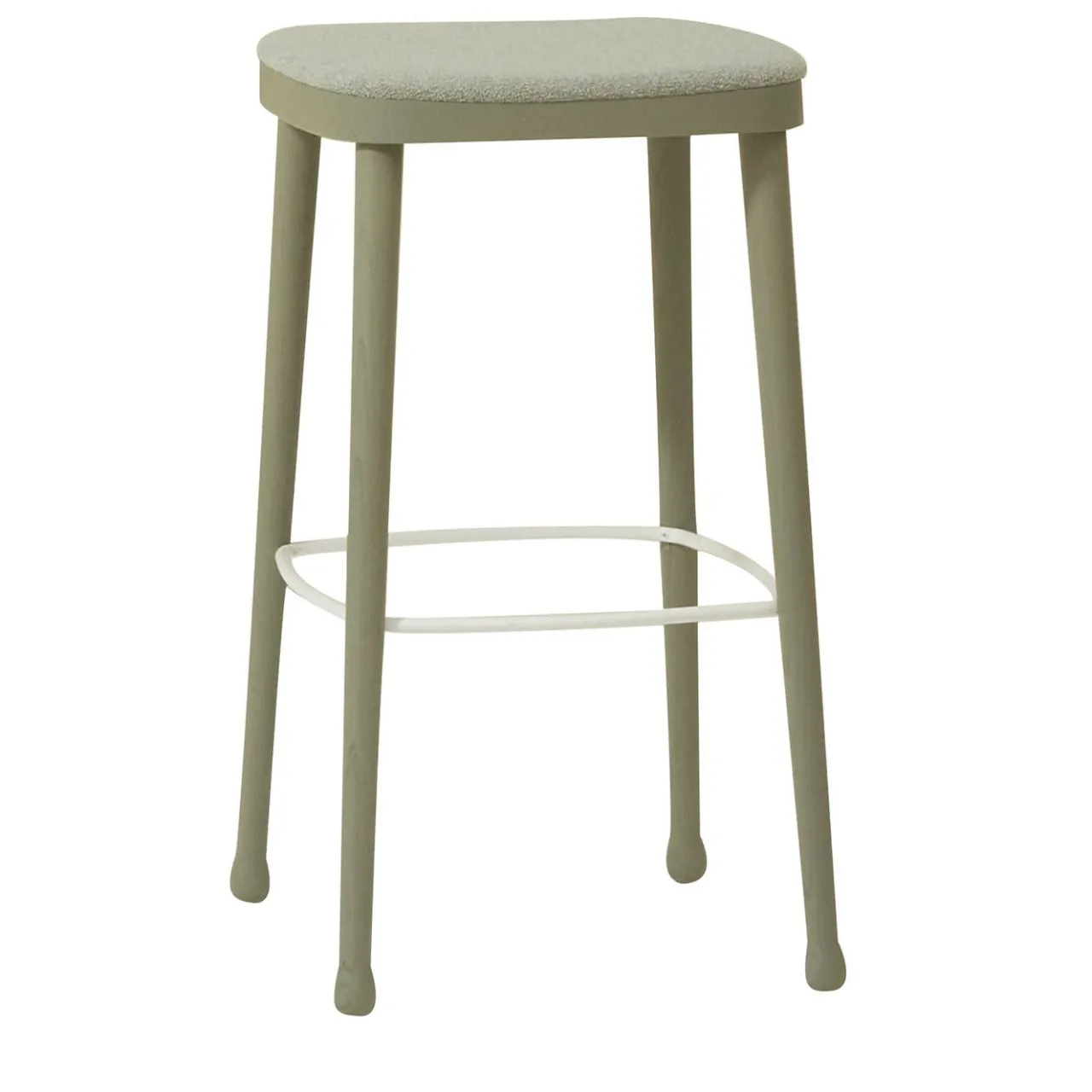 Billiani 1911 Bar Stools<Frisée 260 Green Upholstered Stool by Cristina Celestino