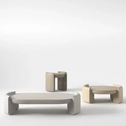 Pimar Limestone Coffee Tables<Fuente Lecce Stone Coffee Table by Studio Aretai #2