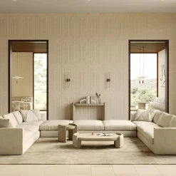 Pimar Limestone Consoles<Fuente Lecce Stone Console by Studio Aretai