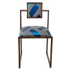 Francesco Della Femina Chairs<Funky Stripes Brass Square Chair