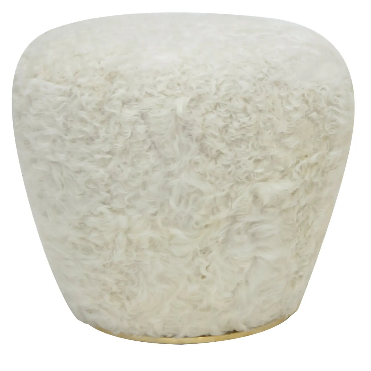 Draga & Aurel Ottomans & Poufs<Furry swivel Alpaca pouf