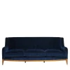 Salda Sofas<Futura 3-Seater Quilted Blue Sofa