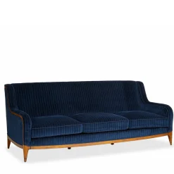 Salda Sofas<Futura 3-Seater Quilted Blue Sofa