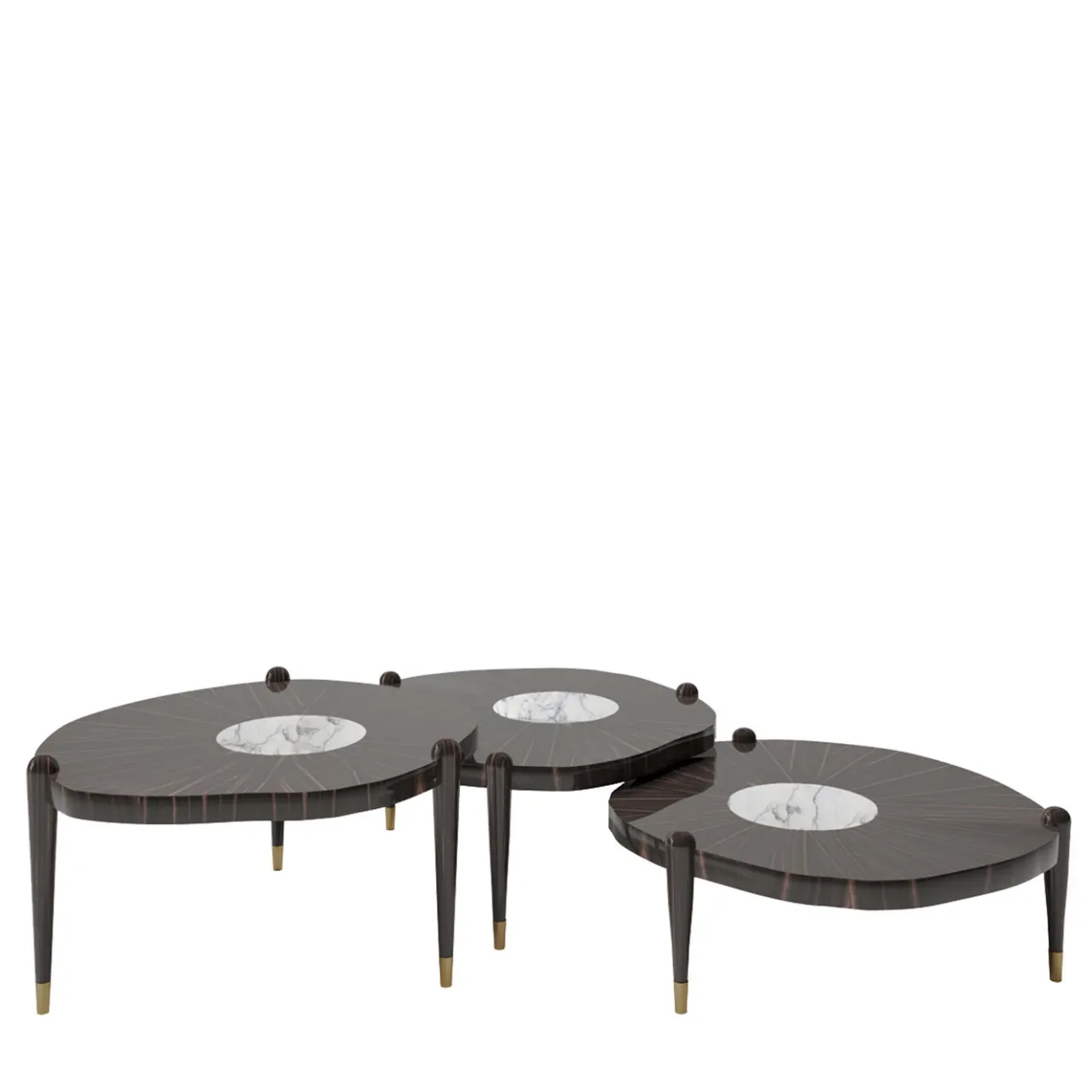Minotti Collezioni Nesting Tables<Fyllo Set of 3 Coffee Tables