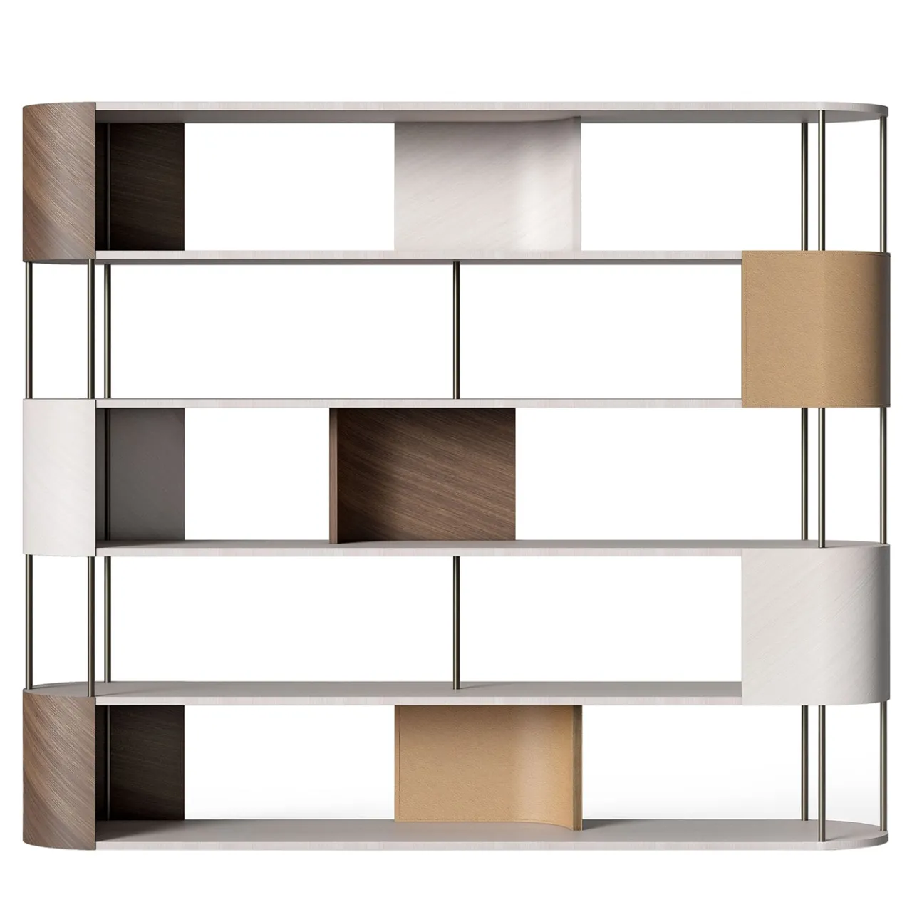 Carpanelli Bookcases<Gae Large Multi-Finish Modular Bookcase