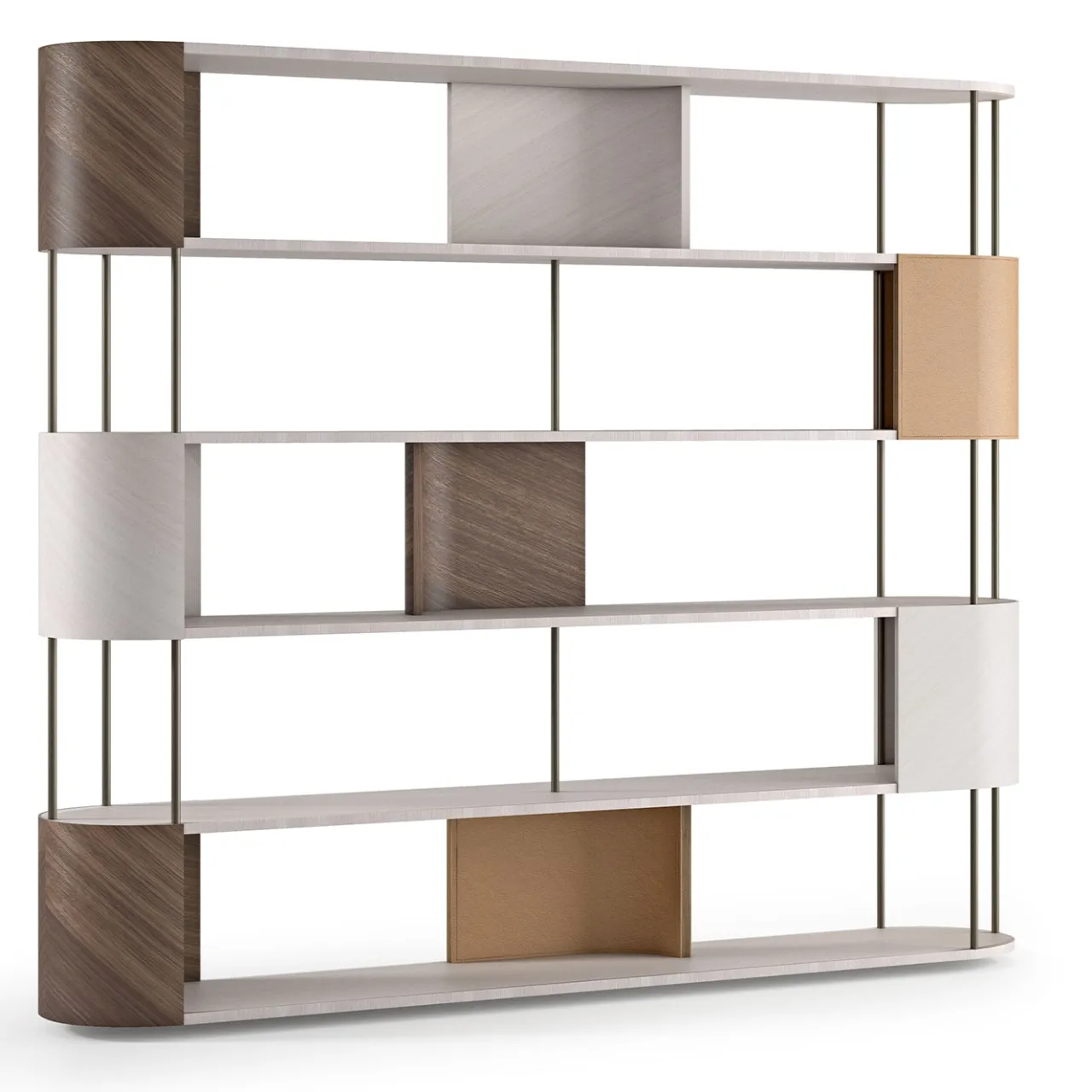 Carpanelli Bookcases<Gae Large Multi-Finish Modular Bookcase