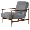 mg12 by Monica Geronimi Armchairs<Gaia Gray Velvet Armchair