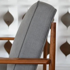 mg12 by Monica Geronimi Armchairs<Gaia Gray Velvet Armchair