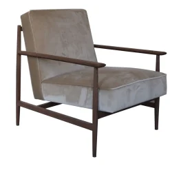 mg12 by Monica Geronimi Armchairs<Gaia Gray-Brown Velvet Armchair