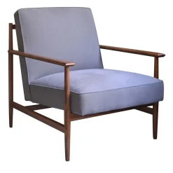 mg12 by Monica Geronimi Armchairs<Gaia Lilac Linen-Cotton Armchair