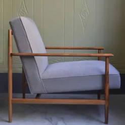 mg12 by Monica Geronimi Armchairs<Gaia Lilac Linen-Cotton Armchair
